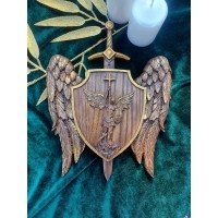 St. Michael the Archangel Plaque - Gold
